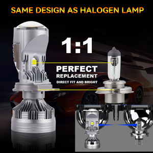 หลอดไฟหน้าเลนส์ LED 120W M01U ความสว่างสูง H4 6000K ไฟตัดหมอกในการขับขี่รถยนต์12000LM 12V ไฟหน้ารถจักรยานยนต์ - Product Image 4