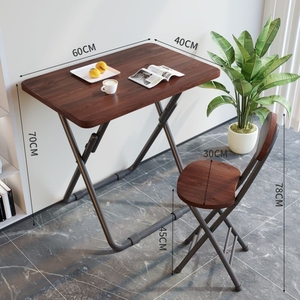 간단한 접이식 작은 책상 홈 학습 책상 싱글 식탁 휴대용 컴퓨터 테이블 간단한 긴 테이블 - Product Image 3