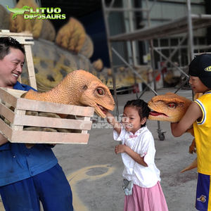 Dinosaurio mecánico realista, títere <span class=keywords><strong>de</strong></span> mano para bebé, animatrónico, en venta - Product Image 6