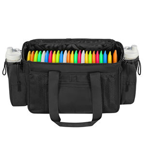 Sac de rangement pour disques de golf personnalisé de grande taille, nouveau design, 24+ disques, durable, grande capacité avec séparateurs et plusieurs poches latérales - Product Image 2