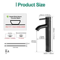 Robinet moderne en laiton à poignée unique, noir, à poser sur le plan, haut de gamme, adapté aux salles de bain, cuisines, hôtels, prix d'usine