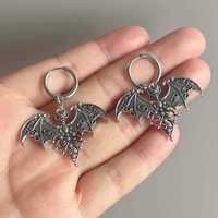 Boucles d'oreilles pendantes gothiques personnalisées en alliage creux style rétro, polyvalentes et tendance