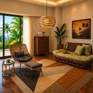 โซฟาหวายธรรมชาติทำมือ 163 ซม. สไตล์โบโฮ เฟอร์นิเจอร์ห้องนั่งเล่นรักษ์โลก ดัชชา รัสเซีย ขายดี - Product Image 4
