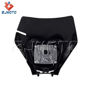 E8 LED faro con máscara para Kawasaki KX KLX KLR Suzuki <span class=keywords><strong>DR</strong></span> Honda CRF suciedad moto Yamaha TTR110 TTR230 WR250F WR450F YZF 426 - Product Image 3