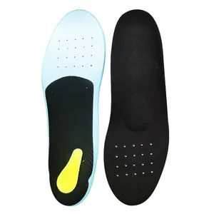 Wholesale Top Quality Sports Silicone Poron Pu Insoles Arch Support Running Insoles For Shoes