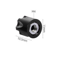 Lot de 4 écrous de blocage hexagonaux M2 en métal pour moyeu, kit de renforcement pour modèle de voiture RC Crawler 1/24, pièces de rechange et accessoires de mise à niveau