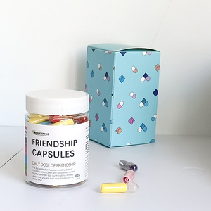 Mensaje caliente en frasco de plástico Botella Cápsula Carta Amor Amistad Píldora transparente para regalos Juegos de fiesta Carta de amor Cápsula Hoja de regalo - Product Image 6