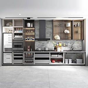 OPPEIN-secador de platos acrílico de alto brillo, accesorios de armario Kjario, diseño Modular barato, armario de cocina individual moderno - Product Image 3