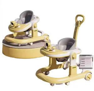 Girello Multifunzione per Bambini con Vassoio in Plastica Rimovibile Anti-O-Leg, 6 Ruote Pieghevole, Capacità di Carico 20KG - Modello LeaderWay 083-2 - Product Image 3