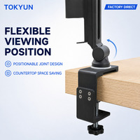 Support de tablette POS en métal à fixation par pince pour comptoir, idéal pour la vente au détail, les restaurants, les caisses enregistreuses et les terminaux de point de vente (POS) - OEM/ODM