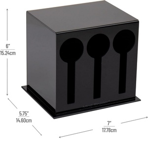 Wholesale Premium Modern Clear Acrylic Customizable Kitchen Countertop Utensil Dispenser for Knife and Fork - Product Image 5