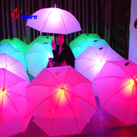 Parapluie blanc lumineux Offre Spéciale futuriste LED accessoires de danse de scène avec ensembles de COSPLAY de lampe de poche