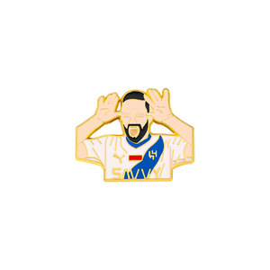Souvenir di viaggio in Medio Oriente Abu Dhabi arabe audi Arabia bandiera della stella del calcio Ronald pin - Product Image 6