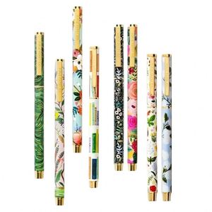 Heat Transfer Process Flower Film <b>Pen</b> Gel <b>Pens</b> Wholesale Custom Logo Metal <b>Pens</b> Blue/Red Ink Customized Colors Office School Use - Product Image 6