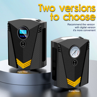 Compresseur d'air numérique portable 12V DC avec écran ABS pour voiture, gonfleur de pneus automatique, lumière d'urgence, gonflage rapide de la pression des pneus