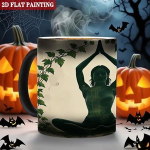 Mug à sublimation vierge 11oz, céramique noire givrée, activable par la chaleur, pour impression personnalisée - Product Image 6