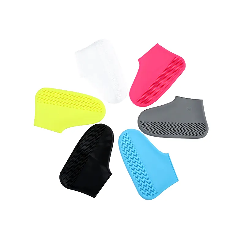 Waterproof Anti Slip Covers Boots Protector Reusable Rain Shoe Sole Overshoe Rubber Silicone Shoes Cover