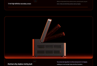 Mini PC de bureau gaming avec écran TFT 5 pouces, AMD Ryzen AI 9 HX370, USB4, OCuLink, 32 Go DDR5, 1 To/2 To, Windows 11