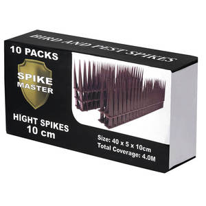 Dispositif anti-chats et anti-oiseaux à épines solides de 10 cm de haut et de bas, filet anti-insectes et anti-moustiques efficace pour les fermes et les jardins - Product Image 2