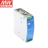 MeanWell NDR Series DIN Rail catu daya 75W 120W 240W 480W 12V 24V 48V tingkat industri untuk sistem kontrol PLC