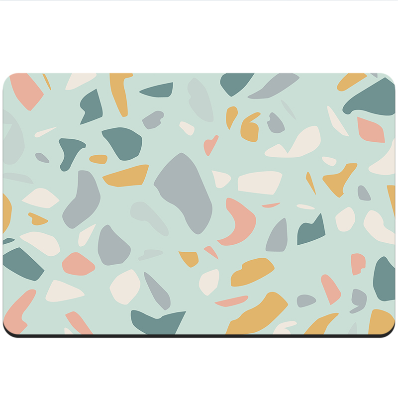 Мягкий абсорбирующий напольный коврик с диатомом для ванной комнаты, Быстросохнущий нескользящий коврик для ног на дверь туалета