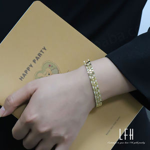 Venta al por Mayor de Cadena de Eslabones Torcidos, Joyería de Oro Sólido, Oro de 18k Real Au750, Cadena de Oro Real de 18k, Joyería Empeñable, Fabricante de 18k - Product Image 6