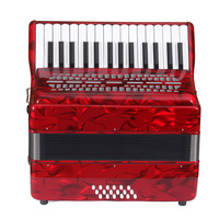Professional Diatonic Accordion Adult Grading Performance Beginner Keyboard Instrument 30 Keys 18 Bass Portable ABS Material