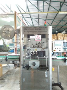 PVC thu nhỏ tay áo applicatorbottle cơ thể và cổ tay áo Máy dán nhãn tự động - Product Image 4