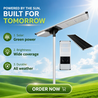 Lampe solaire LED extérieure tout-en-un 30W-150W étanche IP65 pour jardin, prix de gros