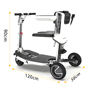 Складной электрический скутер-чемодан на 3 колесах для пожилых людей и людей с ограниченными возможностями - Product Image 3