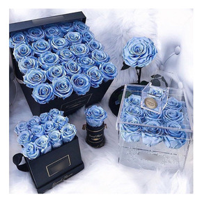Boîte Cadeau Roses Eternelles <span class=keywords><strong>En</strong></span> Boite I <span class=keywords><strong>Love</strong></span> You Conserved Rose Gift Set Valentin Eternal Flower Home Decoration Carton Box OEM ODM - Product Image 3