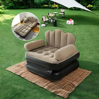 Chaise inclinable gonflable d'extérieur chinoise 2 en 1, canapé-lit au design moderne pour le camping et le salon