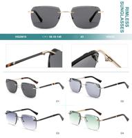 Nouvelle collection de lunettes de soleil sans monture à dégradé - Design minimaliste moderne, protection UV, pour hommes et femmes