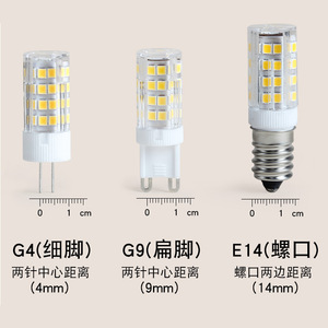 หลอดไฟ LED G9 220V AC ความสว่างสูง ประหยัดพลังงาน หลอดเซรามิกทรงข้าวโพด ไม่กระพริบ ชนิดขั้ว G9 - Product Image 4