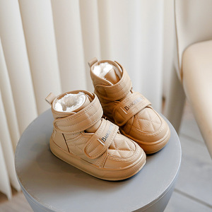 Zapatos de Cuero para Niños, Botas de Nieve Casuales para Invierno y Otoño, Calzado Infantil Grueso para Exteriores - Product Image 3