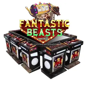 Southeast Asian market 86" Monitor 10 Players Fish Hunter Arcade Game Machine Fantastic Beasts