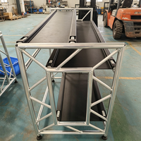 Stand de DJ mobile portable en treillis carré, pliable, en alliage d'aluminium, pour bar et table d'événement