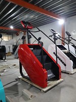 Monte-escalier Électrique Commercial à Résistance Magnétique en Acier, Réglable 0-15 Niveaux, Charge Maximale 160kg, Appareil de Fitness