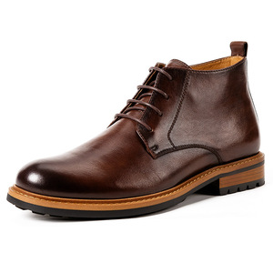 Botas de Couro Genuíno para Homens, Cano Baixo, Clássicas, Confortáveis, Leves e Respiráveis, Botas para Outono, Primavera e Verão - Product Image 2