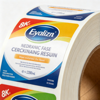 Étiquettes personnalisées écologiques et recyclables pour produits de nettoyage ménager, rouleaux d'autocollants adhésifs imperméables personnalisés pour détergent liquide