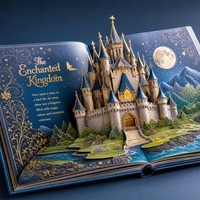 Professioneller 3D-Pop-up-Buchdruckservice für Kinder, Pappbuchdrucker mit Kartonpapier für Kinderliteratur