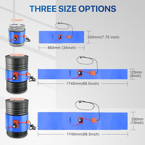 Calentador de bidones con aislamiento, calentador de banda de silicona para bidones de 5 galones con controlador de temperatura - Product Image 5