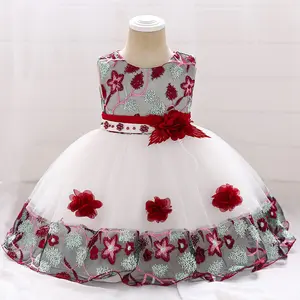 Mqatz Hot Sale Baby Frock Ontwerpen Nieuwste Kinderen Verjaardagsfeestjurk Baby Meisje Feestjurk L5045xz