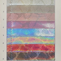 Cuir synthétique PVC imperméable et résistant à l'abrasion, motif pailleté imprimé spécial, 0,6-1,0 mm, pour trousses, sacs et cahiers