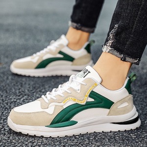 Men's Spring Trendy All-Match Casual Running Ins Sneakers Breathable White Dad <b>Shoes</b> with Mesh Lining <b>Height</b> <b>Increasing</b> Feature - Product Image 3