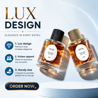 Flacon de parfum en verre transparent luxueux vide de 50 ml, flacon de parfum cylindrique avec pulvérisateur et étiquette personnalisée