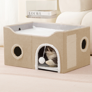 Fabrik-Großhandel Moderne Anpassbare Faltbare Aufbewahrungsbox Rechteckige Haustierhütte für Katzen und Hunde Ganzjährig Nutzbar Wohnzimmer Schlafzimmer - Product Image 3