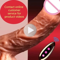 Juguetes Sexuales, Vibradores de Pene con Control Remoto y Calefacción, Vibrador Telescópico Anal Realista para Mujeres