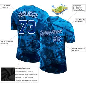 เสื้อเบสบอลแบบคัสตอม คอกลม พิมพ์ลายแบบซับลิเมชั่น แห้งเร็ว ชุดกีฬาแบบยูนิเซ็กซ์ พิมพ์ชื่อและหมายเลข สำหรับผู้ชาย ผู้หญิง และเยาวชน - Product Image 3