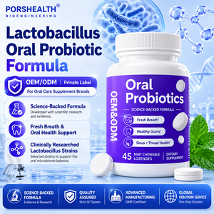Pastillas Probióticas Orales a Base de <span class=keywords><strong>Lactobacillus</strong></span> para Boca y Garganta, Suplemento para el Aliento Fresco, Marca Privada OEM, Fábrica - Product Image 1